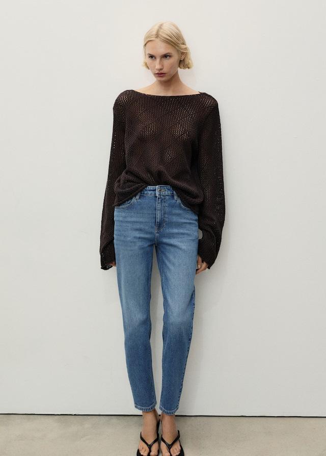 Mango Comfort-Jeans mit hohem Bund Newmom Kostenlose Rückgabe