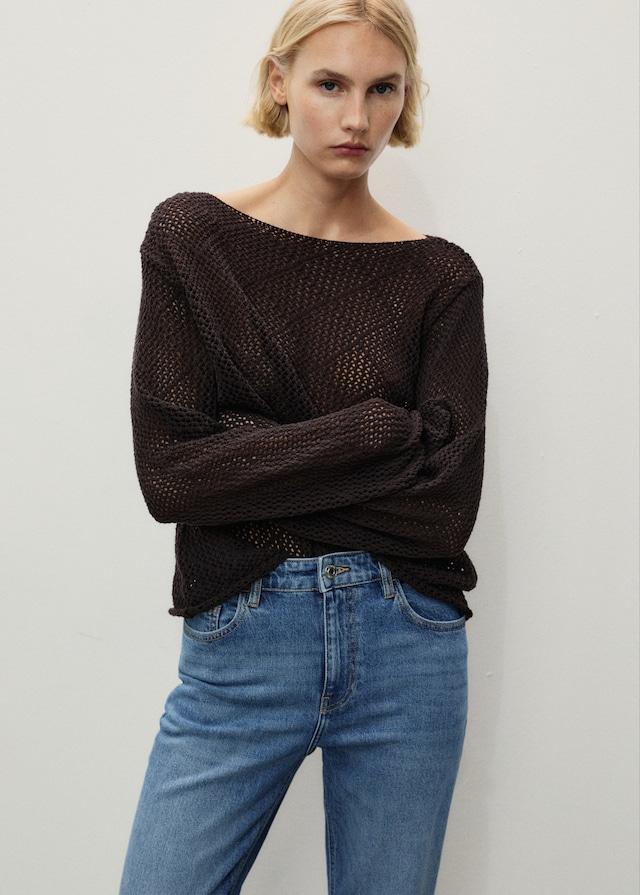 Mango Comfort-Jeans mit hohem Bund Newmom Kostenlose Rückgabe