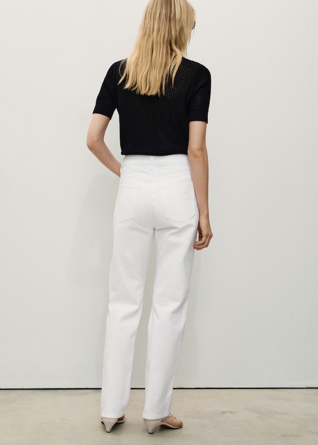 Mango Gerade Jeans Matilda mit mittlerer Bundhöhe Neueste Stile