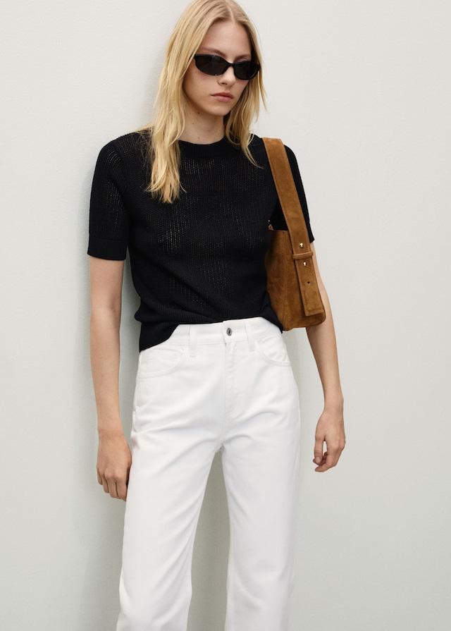 Mango Gerade Jeans Matilda mit mittlerer Bundhöhe Neueste Stile