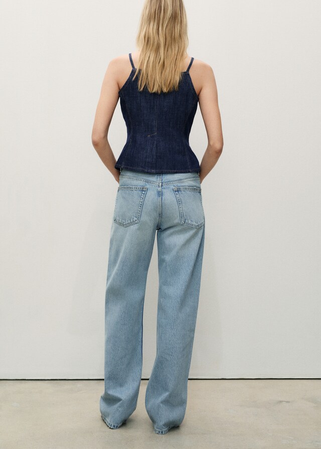 Mango Gerade Jeans Miami mit mittlerer Bundhöhe Letzte 2 Tage