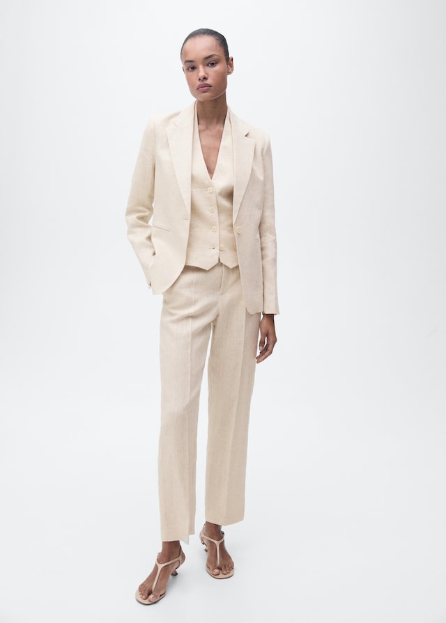 Mango Leinen-Sakko Outlet