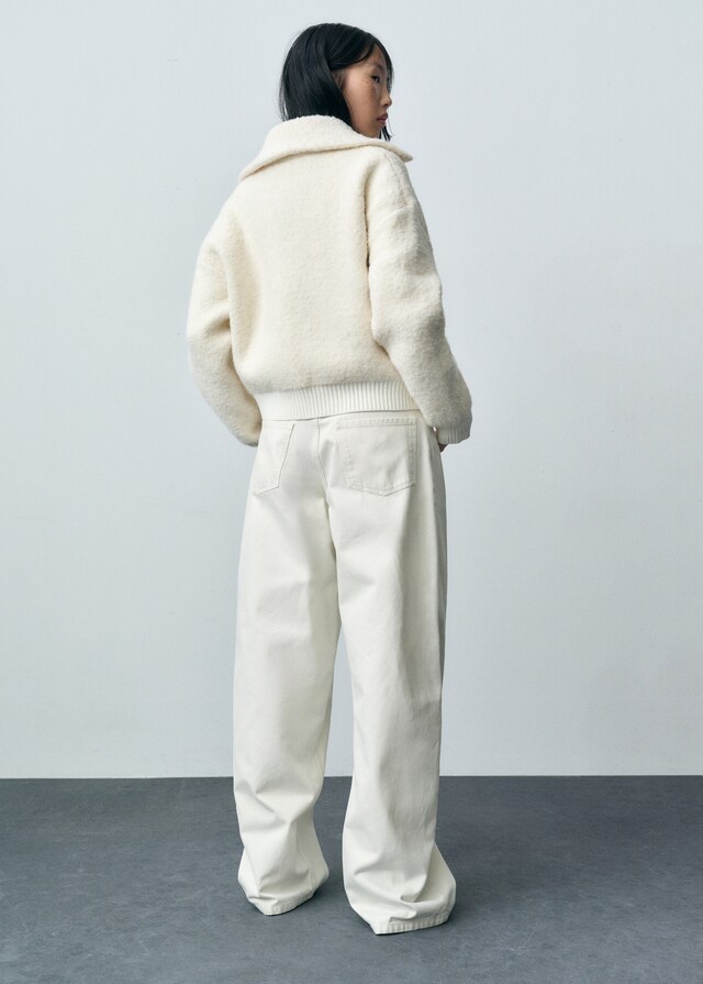 Mango Bouclé-Jacke aus Wollgemisch Günstiger Verkauf