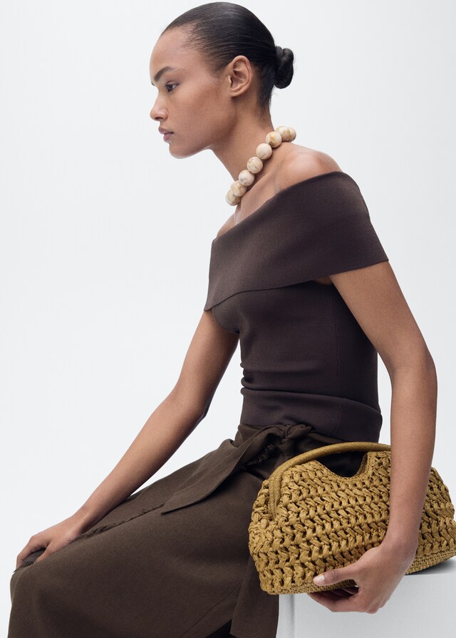 Mango Sarong-Rock aus Leinen Limitierter Zeitrabatt