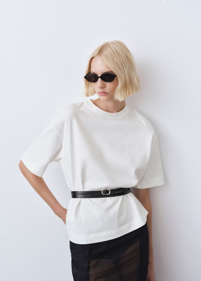 Mango Oversize Baumwoll-T-Shirt