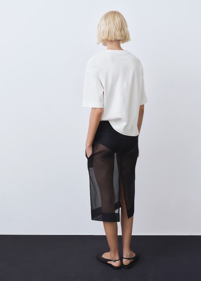 Mango Oversize Baumwoll-T-Shirt Muttertagsangebot