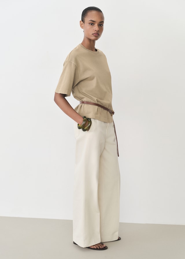 Mango Oversize Baumwoll-T-Shirt Valentinstagsangebot