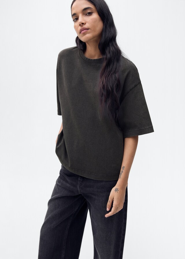 Mango Oversize Baumwoll-T-Shirt