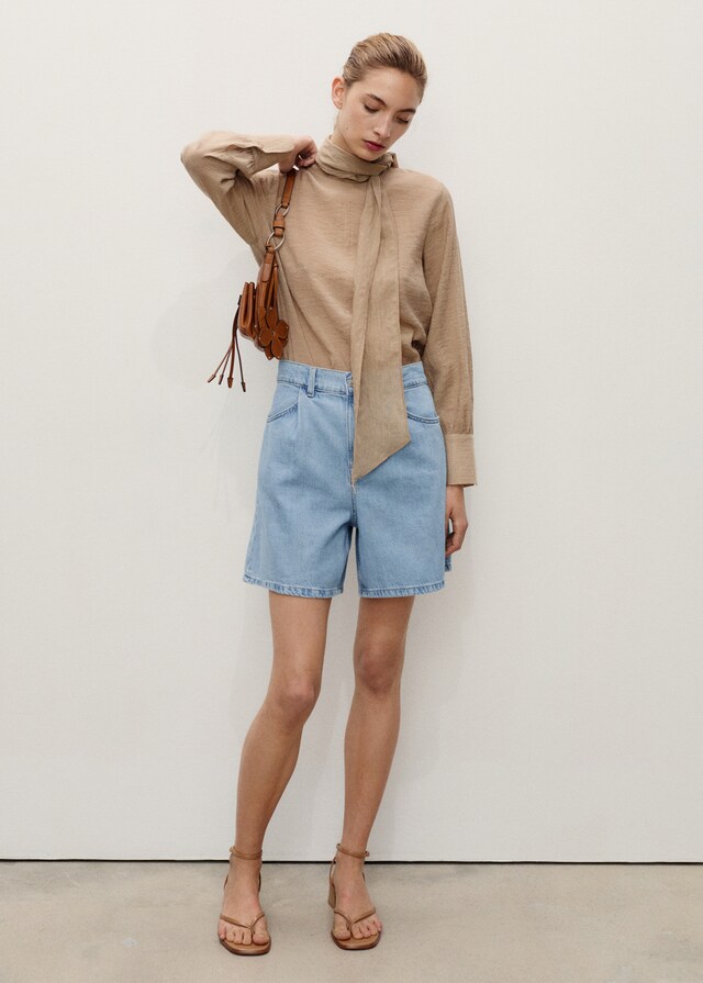 Mango Gerade Shorts mit Abnäher-Details Neuheiten