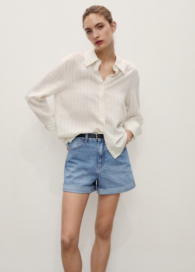 Mango Mom Fit-Jeans-Shorts