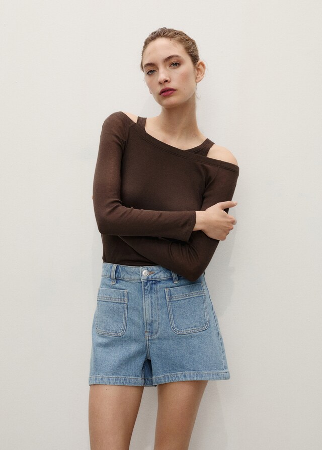 Mango Jeans-Shorts mit Taschen Tägliche Deals
