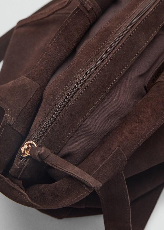 Mango Shopper-Bag aus Rauleder Discount Store für neue Produkte