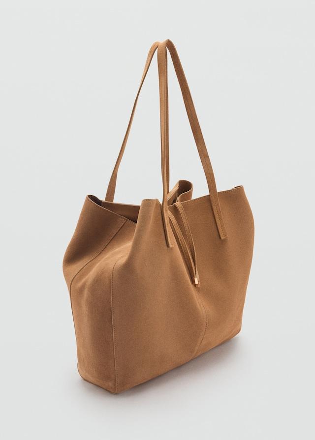 Mango Shopper-Bag aus Rauleder Nur noch ein Tag übrig