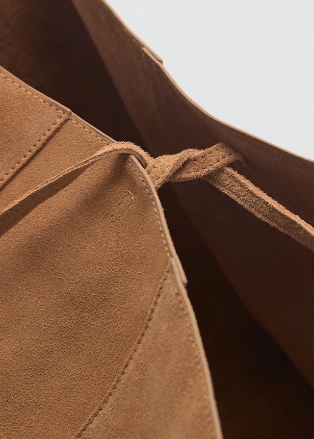 Mango Shopper-Bag aus Rauleder Nur noch ein Tag übrig