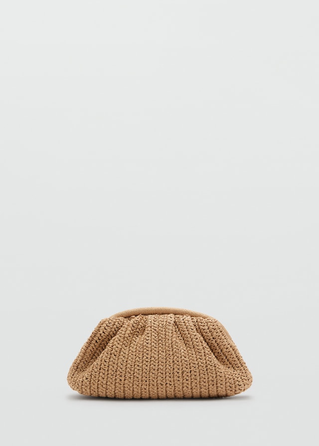 Mango Handtasche aus Naturfaser Clearance-Verkauf