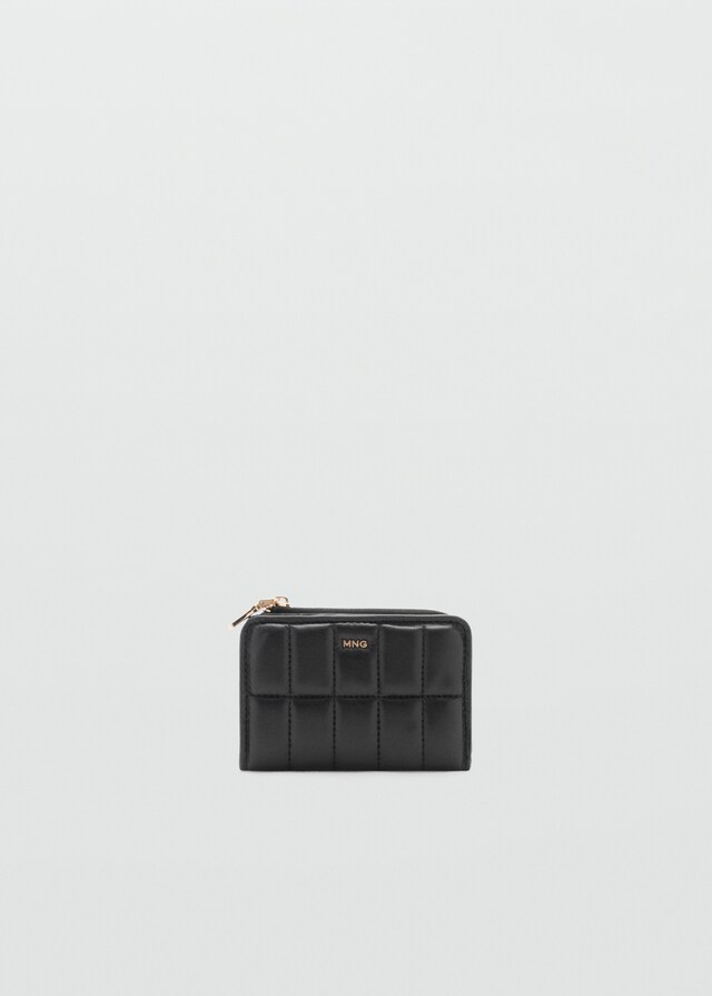Mango Gesteppte Brieftasche mit Klappe
