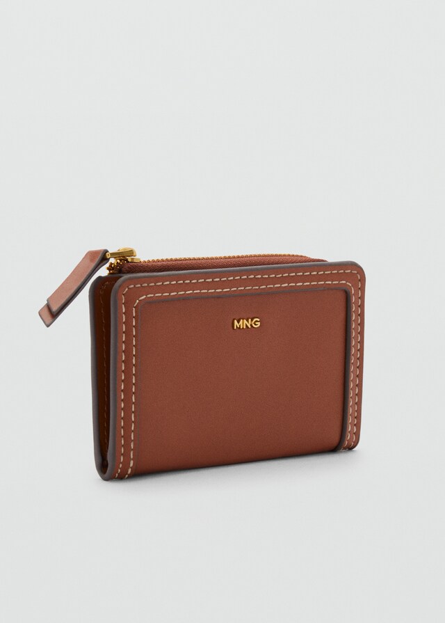 Mango Kleine Geldbörse mit Ledereffekt Sonderangebot
