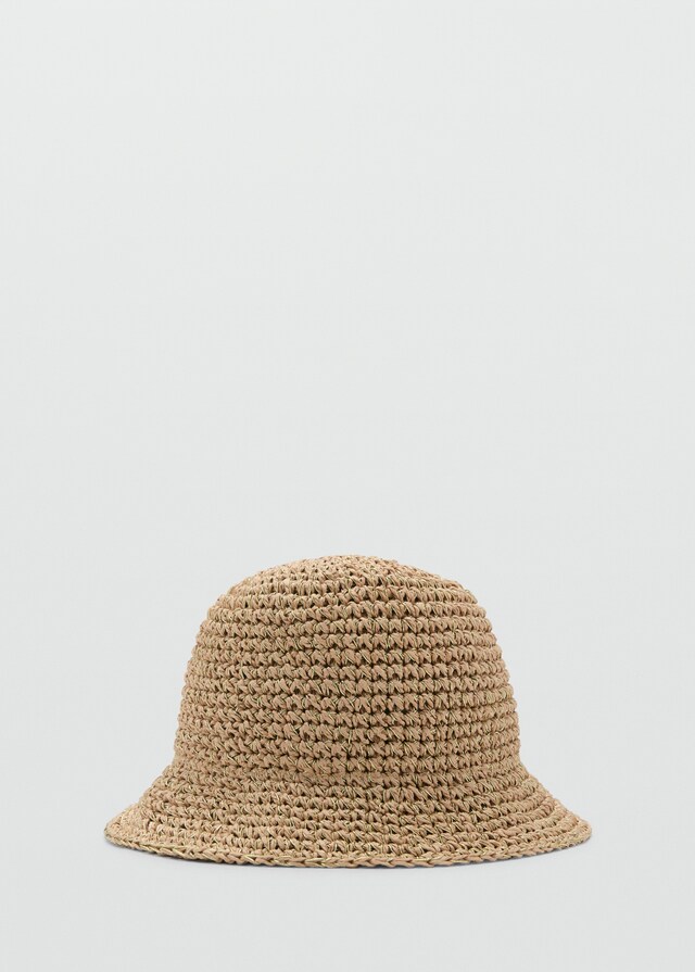 Mango Bucket Hat aus Stroh Lagerräumung