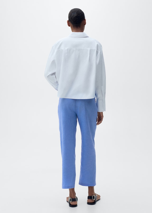 Mango Gerade Leinenhose Letzte 2 Tage