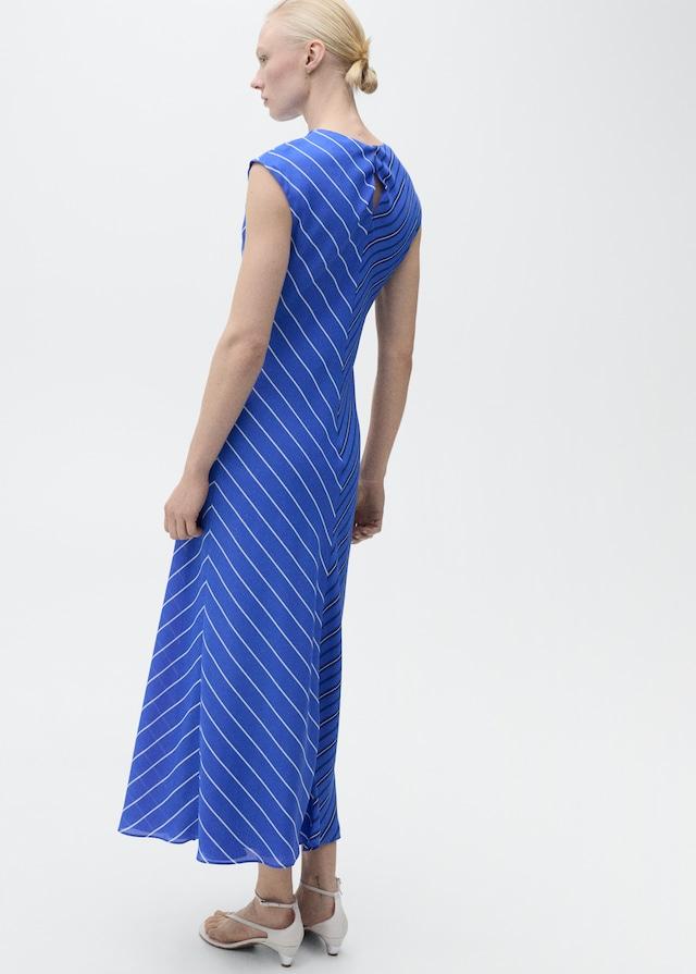 Mango Evasé-Kleid mit kombinierten Streifen Bis zu 65% Rabatt