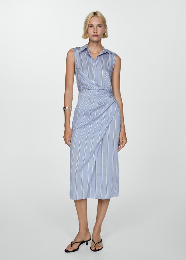 Mango Drapiertes Hemdblusenkleid Nur für heute