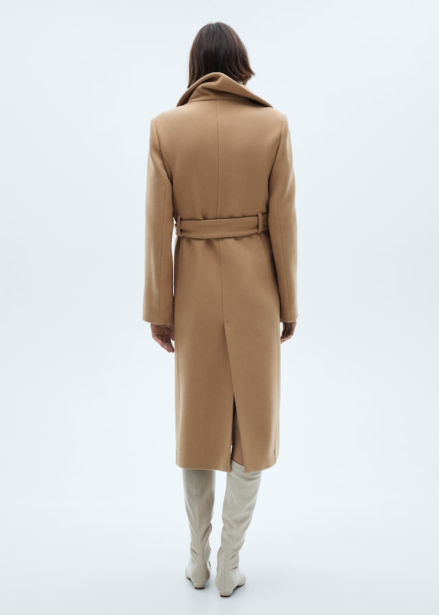 Mango Mantel aus Manteco-Wolle mit Gürtel Bis zu 55% Rabatt