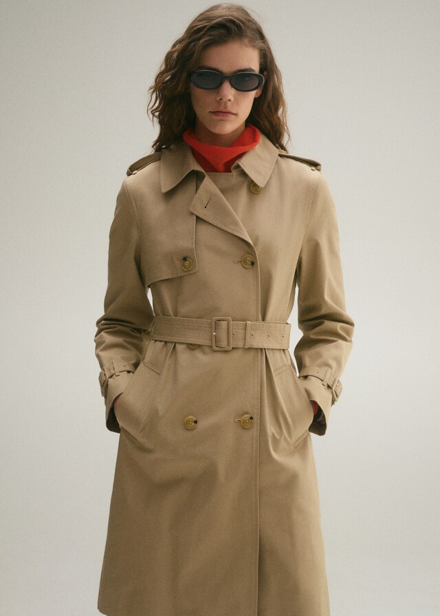 Mango Klassischer Trenchcoat mit Gürtel