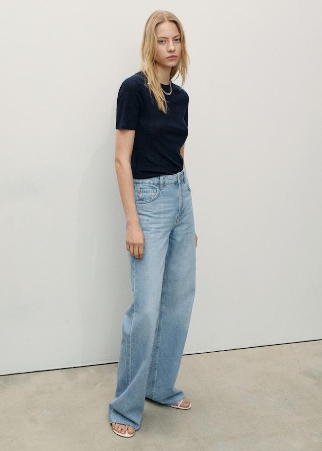 Mango Wideleg-Jeans mit hoher Bundhöhe Danila Kostenloser Versand international