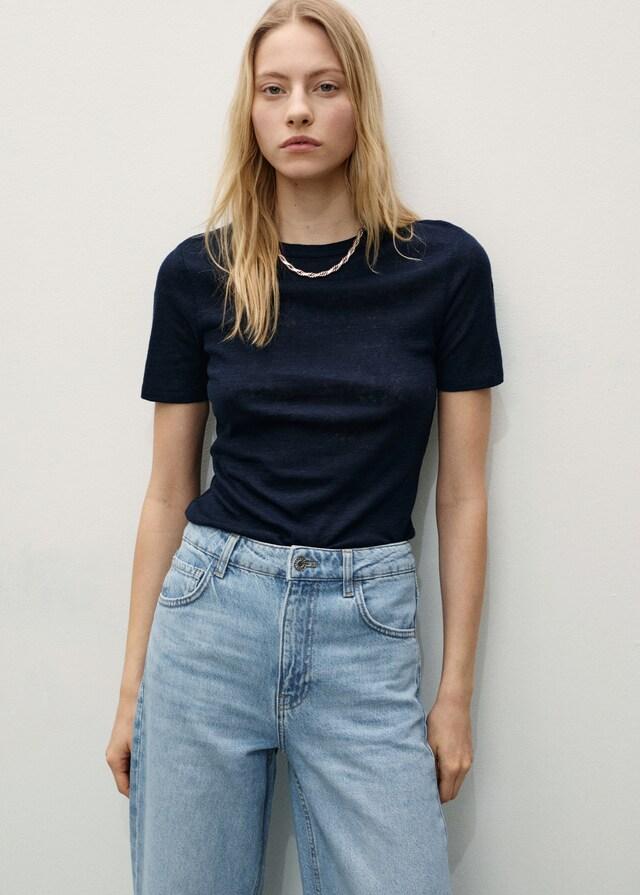 Mango Wideleg-Jeans mit hoher Bundhöhe Danila Kostenloser Versand international