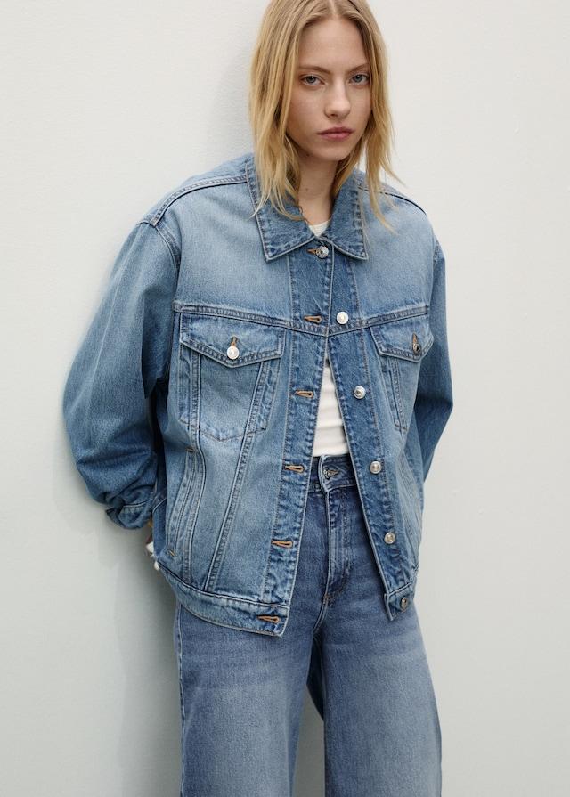Mango Culotte-Jeans mit hohem Bund Catherin Im Verkauf