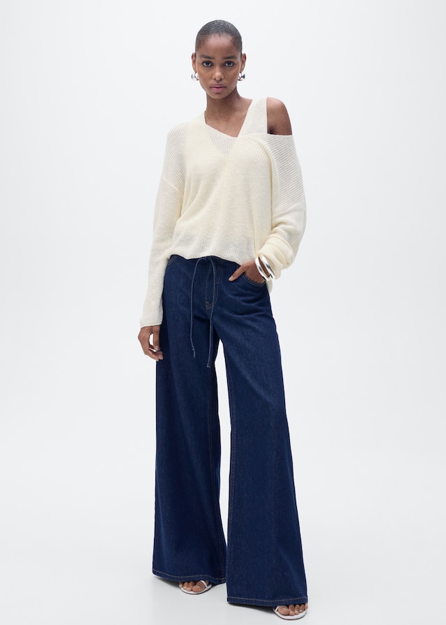 Mango Strickpullover mit V-Ausschnitt Outlet