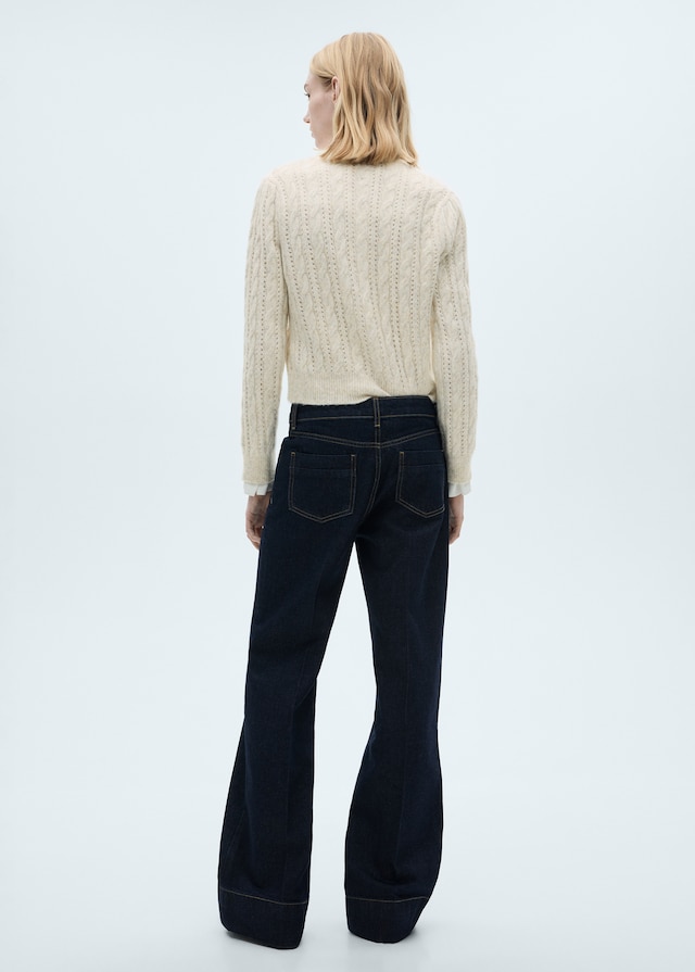 Mango Zopfmuster-Cardigan mit Ajourdetails im Angebot
