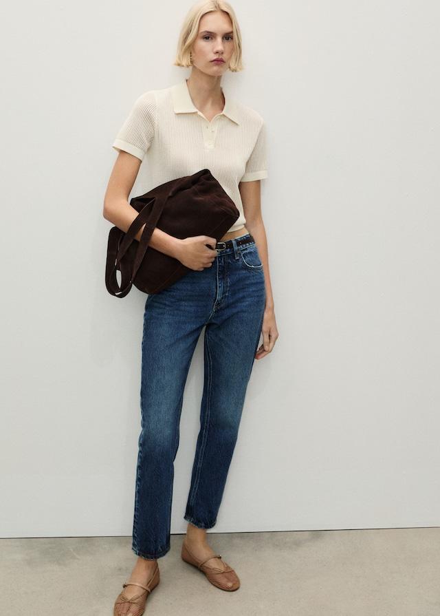 Mango Mom-Jeans mit hohem Bund Mom2000 Super Sparpreis
