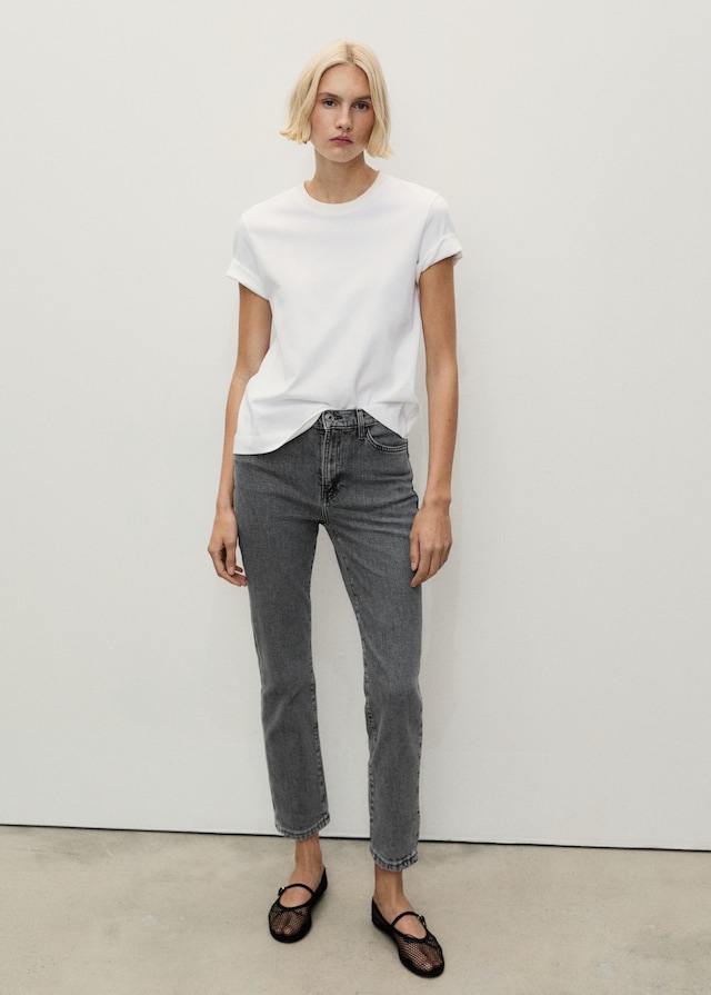 Mango Slim-Jeans in Cropped-Länge Claudia Kostenlose Rückgabe