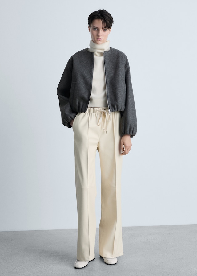 Mango Bomberjacke mit gerafften Details Begrenzte Freigabe