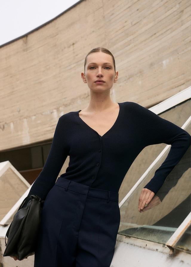 Mango Jumpsuit mit Kontrastoberteil Letzter Tag