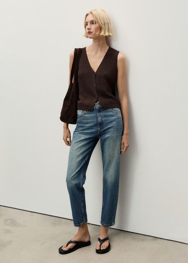 Mango Mom-Jeans mit hohem Bund Mom2000 Bis zu 65% Rabatt