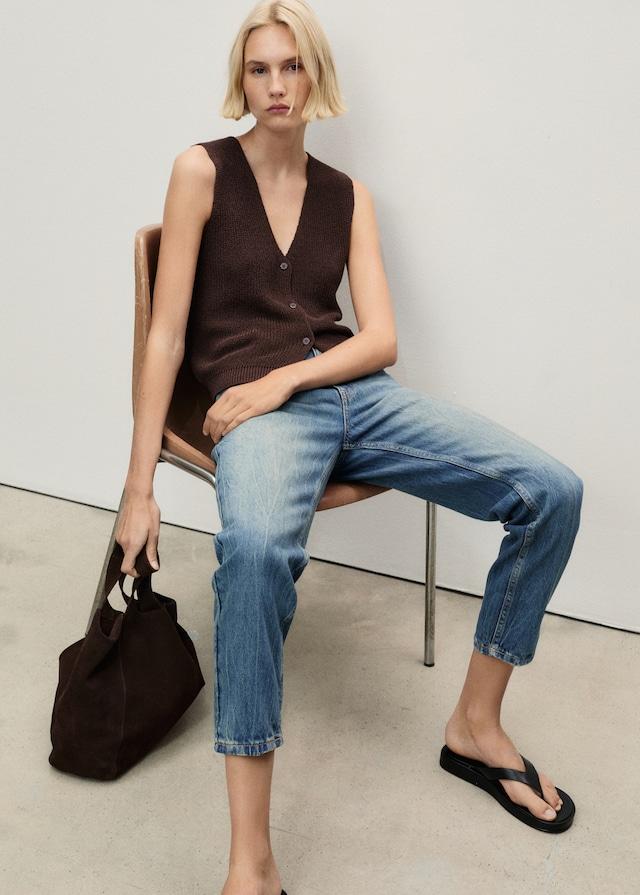 Mango Mom-Jeans mit hohem Bund Mom2000 Bis zu 65% Rabatt