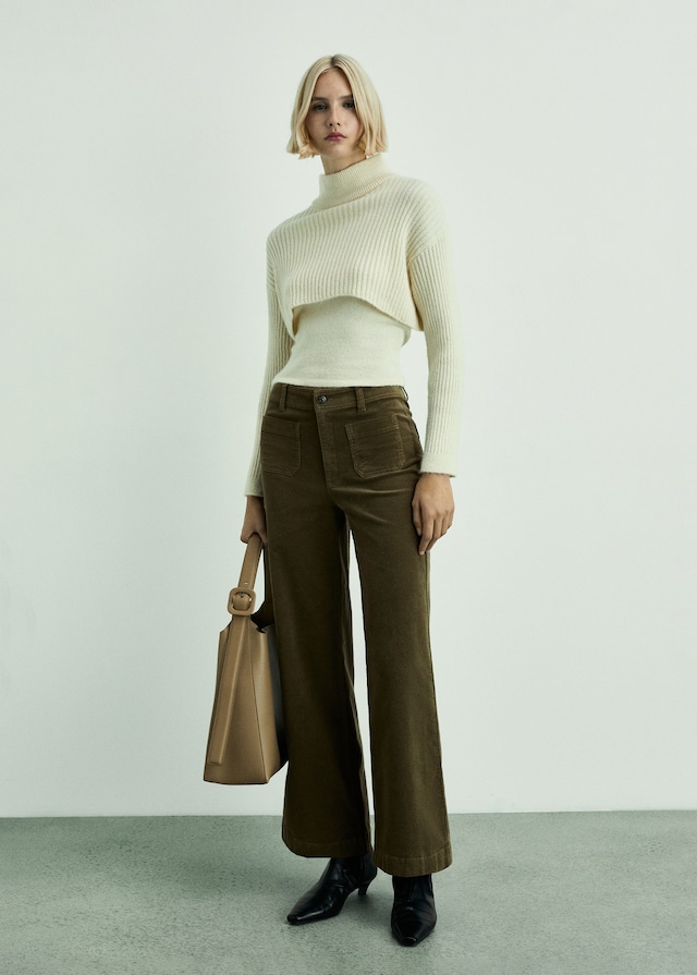 Mango Culotte-Cordhose Catherin Sonderangebot der Fabrik