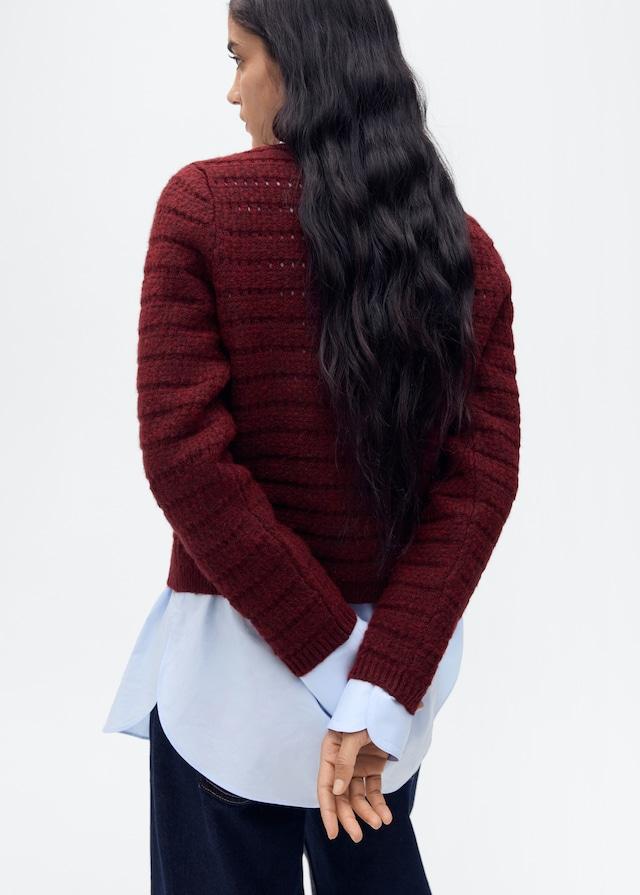 Mango Strickjacke mit Ajour-Details Bis zu 55% Rabatt