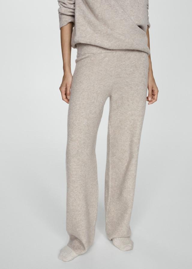 Mango Gerade Strickhose Im Verkauf