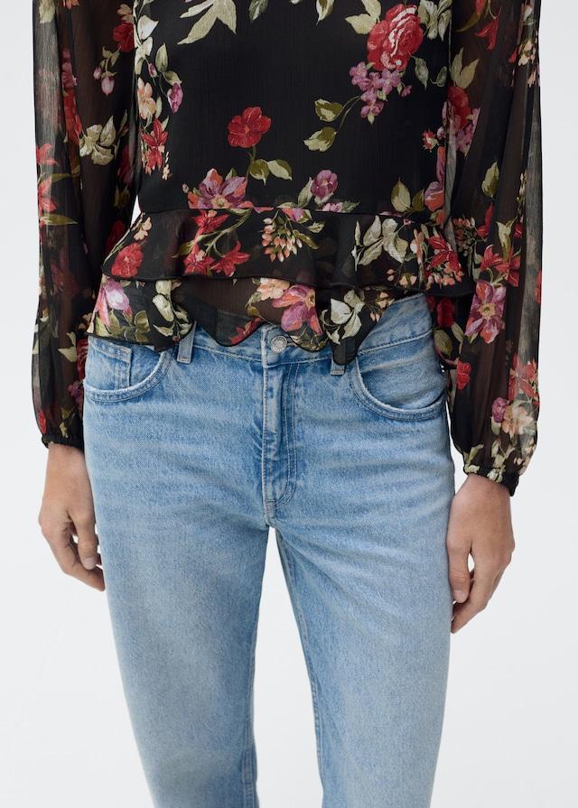 Mango Florale Rüschenbluse Auslauf