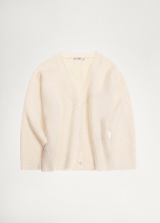 Mango Strickcardigan mit Fell-Effekt Günstiger Verkauf