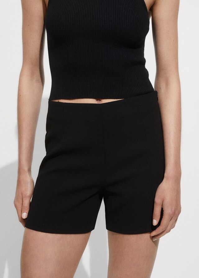 Mango Gerade Shorts mit mittlerer Bundhöhe