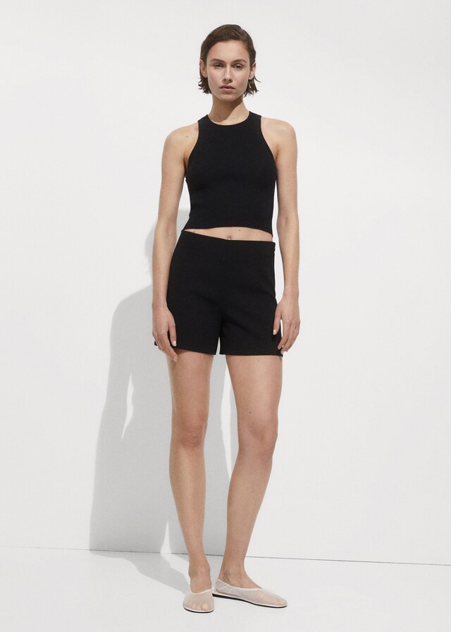 Mango Gerade Shorts mit mittlerer Bundhöhe Lagerräumung