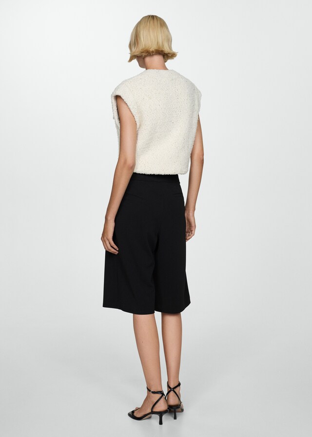 Mango Bermudashorts mit Bundfalten Neueste Mode