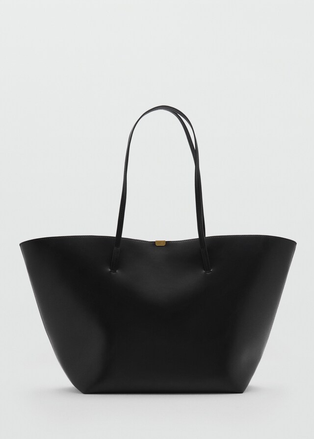 Mango Shopper-Tasche mit Metalldetails Riesige Ersparnisse