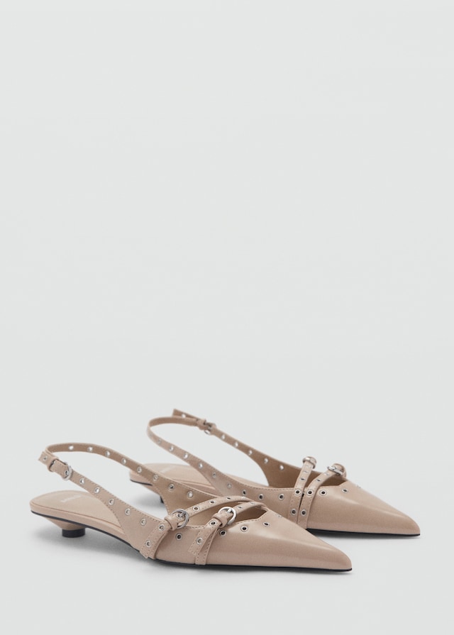 Mango Gestanzte Kitten-Heels Kostenlose Rückgabe