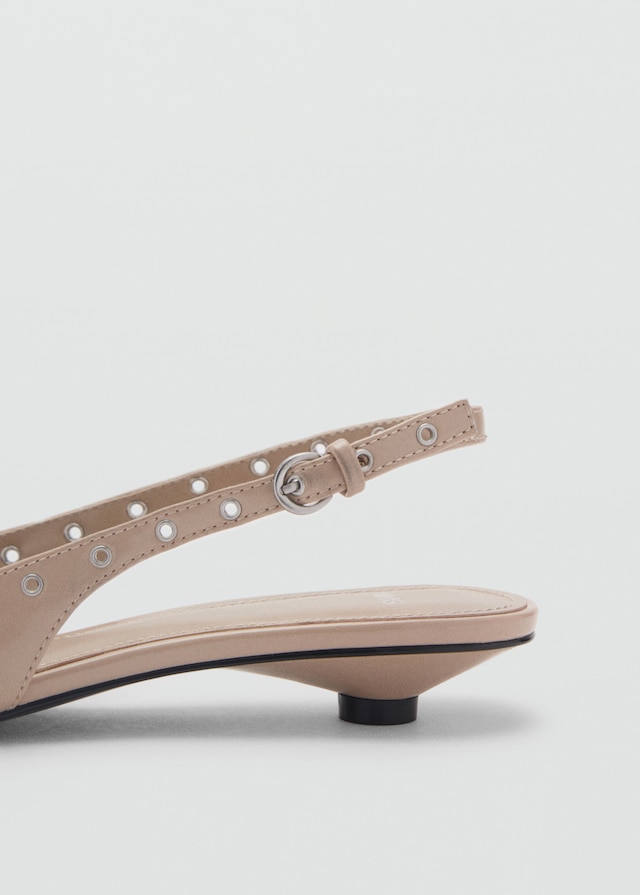Mango Gestanzte Kitten-Heels Kostenlose Rückgabe