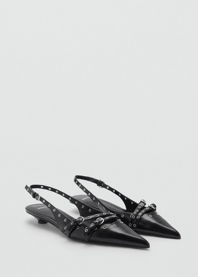 Mango Gestanzte Kitten-Heels Begrenzte Freigabe